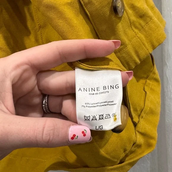 Anine Bing Coat / Jacket Sz L No Belt - Picture 5 of 6